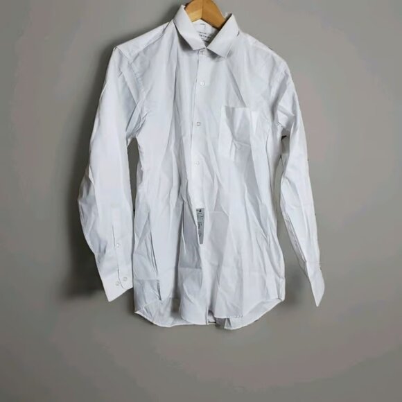 Pierre Cardin Paris White Long Sleeve Button Down Dress Shirt Size 39 (Medium) - Picture 1 of 3